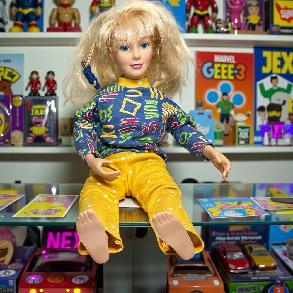 Vintage Tootsietoy 1990 The Original Mommy Doll CJ Designs Blond Hair Blue Eyes